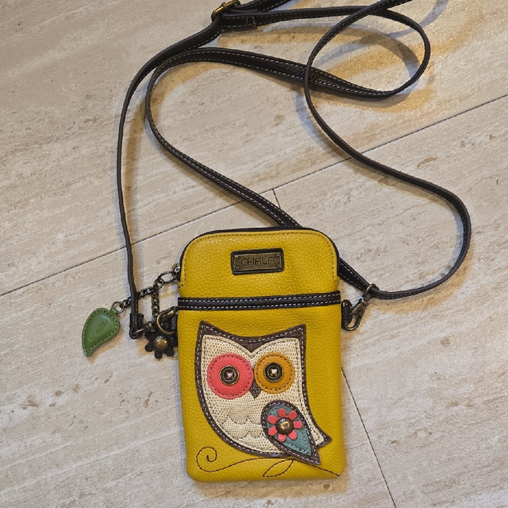 Chala Vegan Leather Owl Crossbody Bag